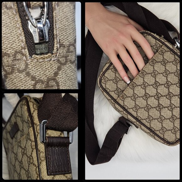 Gucci Mono Messenger Bag Ebony - Picture 9 of 17